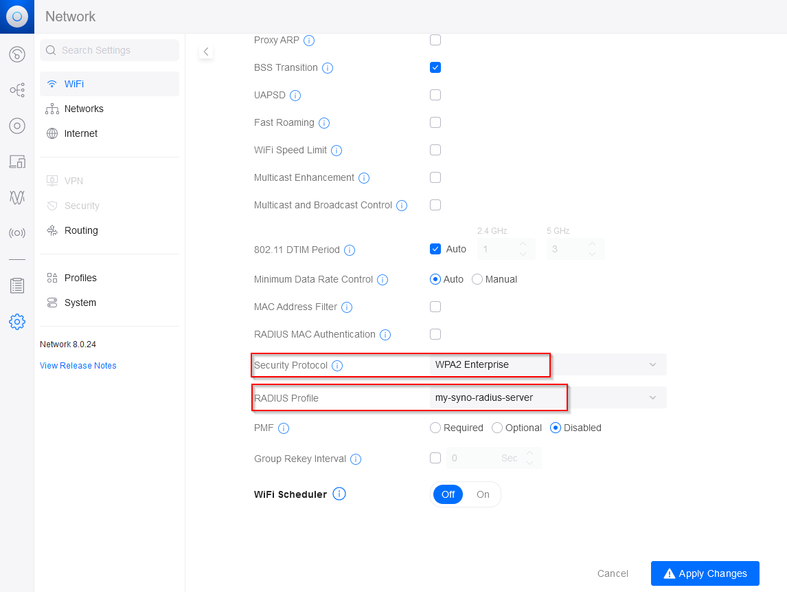 UniFi: WLAN Details